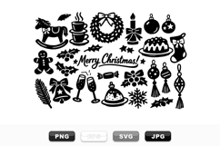 Christmas Holiday SVG Clipart Bundle for Crafts Product Image 1
