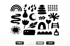 Minimalist Abstract Vector Clipart Bundle Set Product Image 1