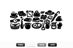 Cozy Morning Routine Vector Clipart Bundle for Crafts Product Image 1