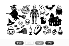 Halloween Vector Clipart Set For Party Decor and Crafts Product Image 1