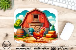 Rooster sublimation, Mouse pad design Product Image 1