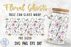 Ghosts | 16oz Libbey Glass Can Wrap Cut file Product Image 1