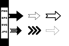 Arrow icons set in various styles for digital design and nav Product Image 1