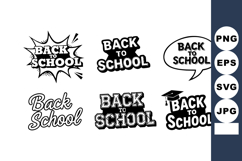 Back to School typography design set with varied styles and Product Image 1