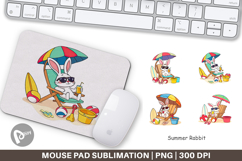 Mouse Pad Summer Rabbit Product Image 1