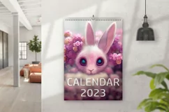 Calendar 2023 Printable | Year of Rabbit 2023 Calendar Product Image 3