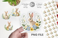 Rabbit Embroidery Sticker Product Image 1