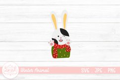 Winter Animal Illustration Sticker| Winter Animal Clipart Product Image 1
