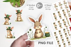 Rabbit St. Patrick Sticker Product Image 1