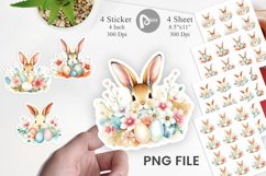 Rabbit Peeking Sticker Product Image 1