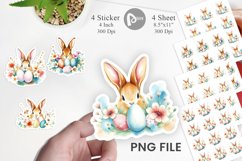 Rabbit Peeking Sticker Product Image 1