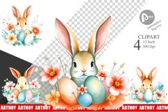 Rabbit Peeking Clipart Product Image 1