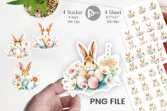Rabbit Peeking Sticker Product Image 1