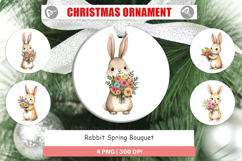 Ornament Rabbit Spring Bouquet Product Image 1