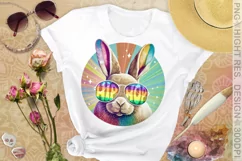 HIP HOP PNG, groovy Easter bunny sublimation design Product Image 6