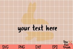 Split Rabbit SVG | Bunny Silhouette | Easter | Spring Time