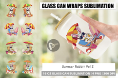 Glass Can Summer Rabbit Product Image 1