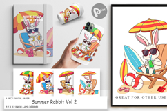 Digital Paper Summer Rabbit Product Image 1
