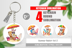 Keychain Summer Rabbit Product Image 1