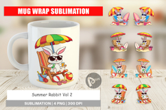 Mug Wrap Summer Rabbit Product Image 1