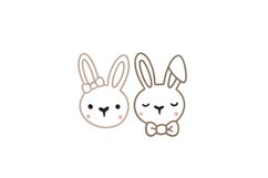 Rabbits SVG Cut File Product Image 1