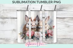 Rabbits Sublimation Tumbler PNG Product Image 1