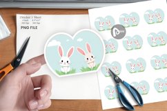 Sticker Heart Rabbit Product Image 1