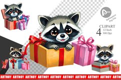 Raccoon Clipart Gift Product Image 1