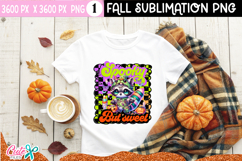Raccon Spooky But Sweet Halloween Sublimation PNG Product Image 1