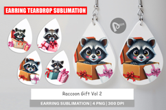 Earring Raccoon Gift Product Image 1