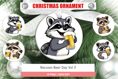 Ornament Raccoon Beer Day Product Image 1