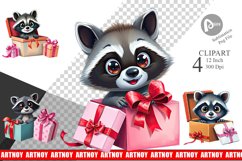 Raccoon Clipart Gift Product Image 1