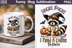 Raccoon Halloween Mug | Halloween Sarcastic Coffee Mug Product Image 1