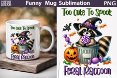 Raccoon Halloween Mug | Halloween Sarcastic Coffee Mug Product Image 1