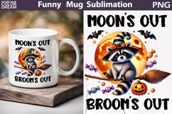 Raccoon Halloween Mug | Halloween Sarcastic Coffee Mug Product Image 1