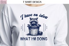 Vintage Raccoon|Funny Quotes T Shirt Product Image 1