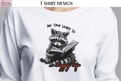 Vintage Raccoon|Funny Quotes T Shirt Product Image 1