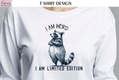Vintage Raccoon|Funny Quotes T Shirt Product Image 1