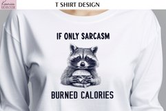 Vintage Raccoon|Funny Quotes T Shirt Product Image 1