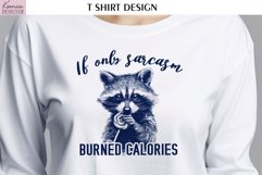 Vintage Raccoon|Funny Quotes T Shirt Product Image 1