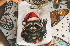 Christmas Raccoon PNG, Feral PNG, Holiday PNG, Xmas PNG Product Image 3