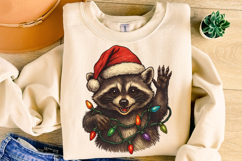 Christmas Raccoon PNG, Feral PNG, Holiday PNG, Xmas PNG Product Image 4
