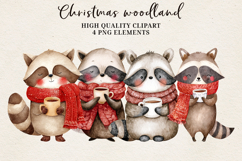 Christmas Woodland Animals Clipart Bundle | 95 PNG Product Image 5