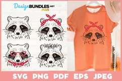 Raccoon Drawing SVG