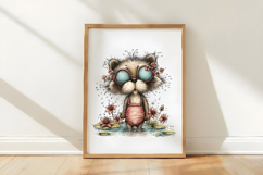 Raccoon Splash Time Clipart Product Image 3