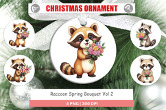 Ornament Raccoon Spring Bouquet Product Image 1