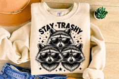 Stay Trashy PNG, Feral PNG, Funny Raccoon PNG, Sarcastic PNG Product Image 3