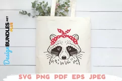 Raccoon SVG For Tote Bag