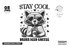 Raccoon Shirt SVG, Coffee Lover Shirt, Iced Coffee SVG, Funny Raccoon Design, Summer Coffee Shirt, Cute Animal Shirt, Raccoon T-shirt SVG, Coffee Drink Shirt, Animal Lover T-shirt, DIY Coffee Shirt, Cricut Shirt Design, Coffee Lover SVG, T-shirt Design   