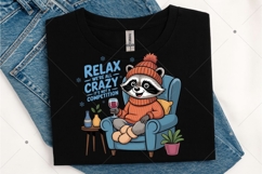 Raccoon Winter PNG, Funny Raccoon PNG Product Image 3
